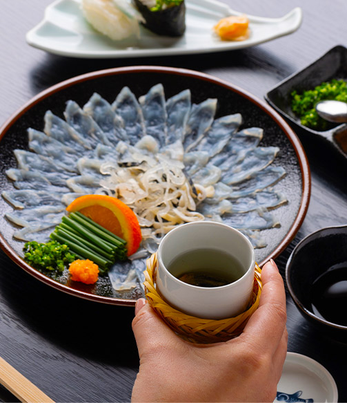 お酒手元